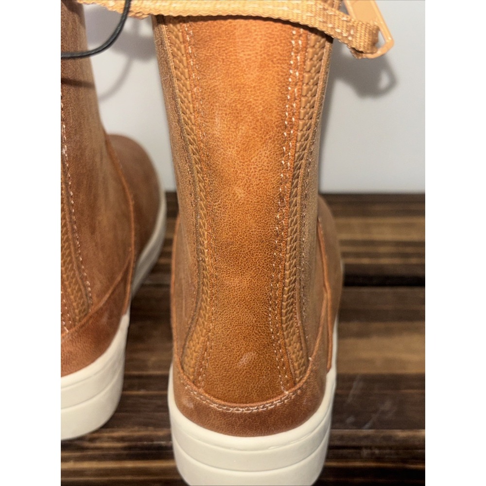 NEW Cat & Jack Warm Winter boots Girls Size 1, faux-suede shearling-style New - Picture 12 of 12